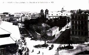 Oran - Cathedrale - Place Karguentah